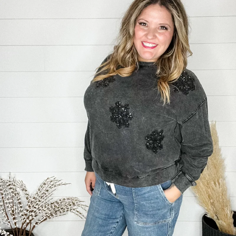 Sequin Snowflake Long Sleeve