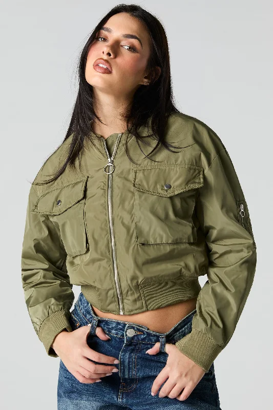 Cropped Bomber JacketCroptopstitch