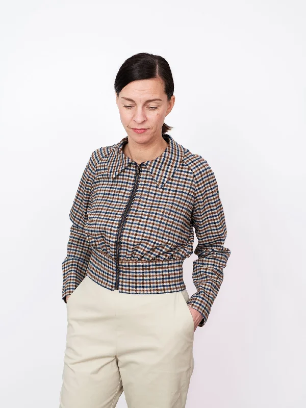 Cropped Jacket Pattern - The Assembly LineCroptopsilk